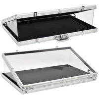 ER 24X20X3 INCH LOCKABLE CARD FRAME DISPLAY CASE ALUMINUM SHOWCASE (Special Order)