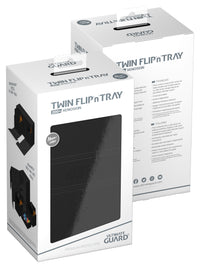 UG TWIN FLIP N TRAY DECK CASE MONOCOLOR BLACK 200+ (Special Order)