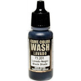 VALLEJO: GAME COLOR BLACK WASH 17ML (Special Order)