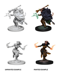 DND UNPAINTED MINIS WV6 FEMALE TIEFLING WARLOCK (Special Order)