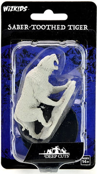 WIZKIDS UNPAINTED MINIS WV14 SABER-TOOTHED TIGER (Special Order)