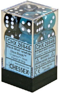 GEMINI 12D6 BLACK-SHELL/WHITE 16MM (Special Order)