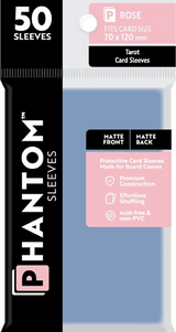 PHANTOM SLEEVES MATTE ROSE SIZE (70MM X 120MM) 50CT (Special Order)