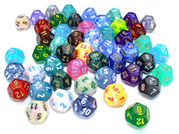 SIGNATURE BAG OF 50 POLYHEDRAL 12-SIDED DICE (Special Order)