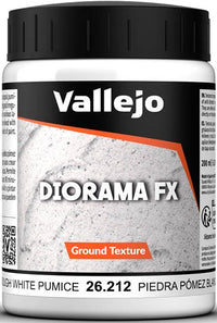VALLEJO: DIORAMA GROUND TEXTURE WHITE PUMICE 200ML (Special Order)