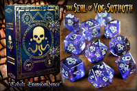 ELDER DICE SEAL OF YOG-SOTHOTH GLASS/WAX 10-DICE (Special Order)