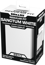 GATHERERS TAVERN DOMARU REGULAR FIT JAPANESE SIZE SLEEVES - SANCTUM WHITE 80CT (Special Order)