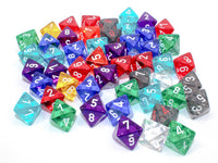 TRANSLUCENT D8 BAG OF 50 ASSORTED (Special Order)