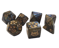 KITTEN DICE SET - BROWN (Special Order)