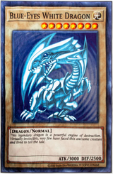 YU-GI-OH! BLUE-EYES WHITE DRAGON DOUBLE SIDED CARD FLEECE THROW BLANKET 45X65 INCHES (Special Order)