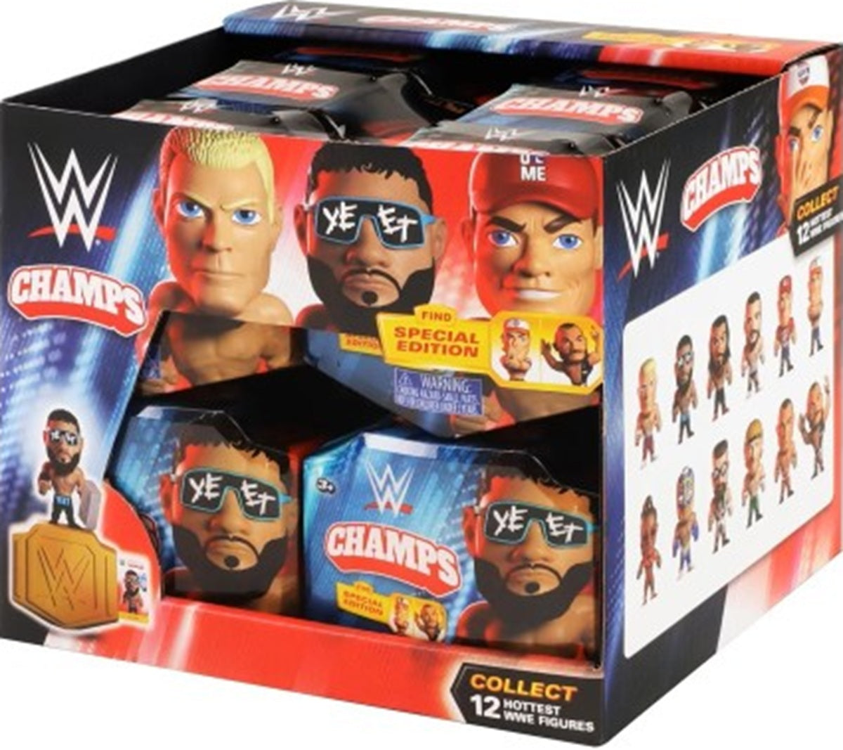 WWE POP N LOCK CHAMPS 12CT ASSORTMENT (Pre-Order)