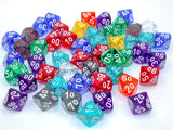 TRANSLUCENT D10 TENS BAG OF 50 ASSORTED (Special Order)