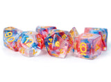 RESIN 7 DICE SET UNICORN COSMIC CARNIVAL 16MM (Special Order)