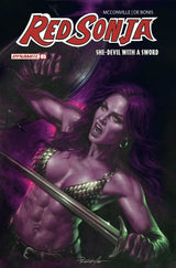 RED SONJA: SHE-DEVIL WITH A SWORD #5 CVR K FOC BONUS LUCIO PARRILLO ULTRAVIOLET VAR (Special Order)
