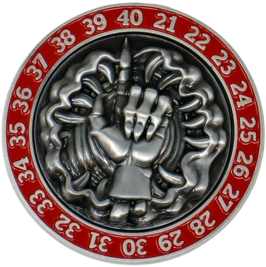 ONE LAST FIGHT METAL LIFE COUNTER - HAND OF DOOM (Pre-Order)