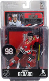 MCFARLANE NHL CONNOR BEDARD - CHICAGO BLACKHAWKS (5 REGULAR + 1 VARIANT) (Special Order)