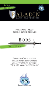 B&D PALADIN PREMIUM SLEEVES TAROT BORS 70MM X 120MM 55CT (Special Order)