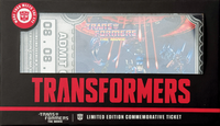 TRANSFORMERS: THE MOVIE - LIMITED EDITION 40TH ANNIVERSARY METAL REPLICA MOVIE TICKET (Pre-Order)