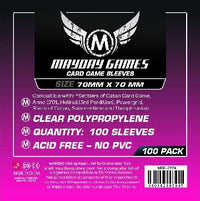 STANDARD SMALL SQUARE SLEEVES 70mmX70mm 100CT (Special Order)