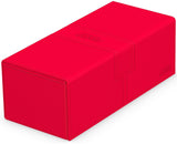 UG TWIN FLIP N TRAY DECK CASE MONOCOLOR RED 266+ (Special Order)