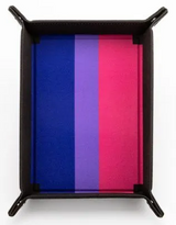 FOLD UP DICE VELVET TRAY PRIDE BISEXUAL (Special Order)