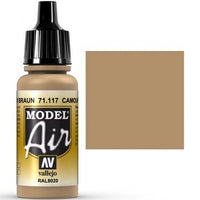 VALLEJO: MODEL AIR CAMOUFLAGE BROWN (17ML) (Special Order)