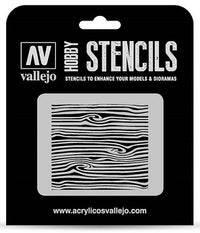 VALLEJO: HOBBY STENCIL WOOD TEXTURE #2 (Special Order)