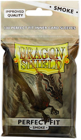 DRAGON SHIELD SLEEVES PERFECT FIT CLEAR/SMOKE 100CT (Special Order)