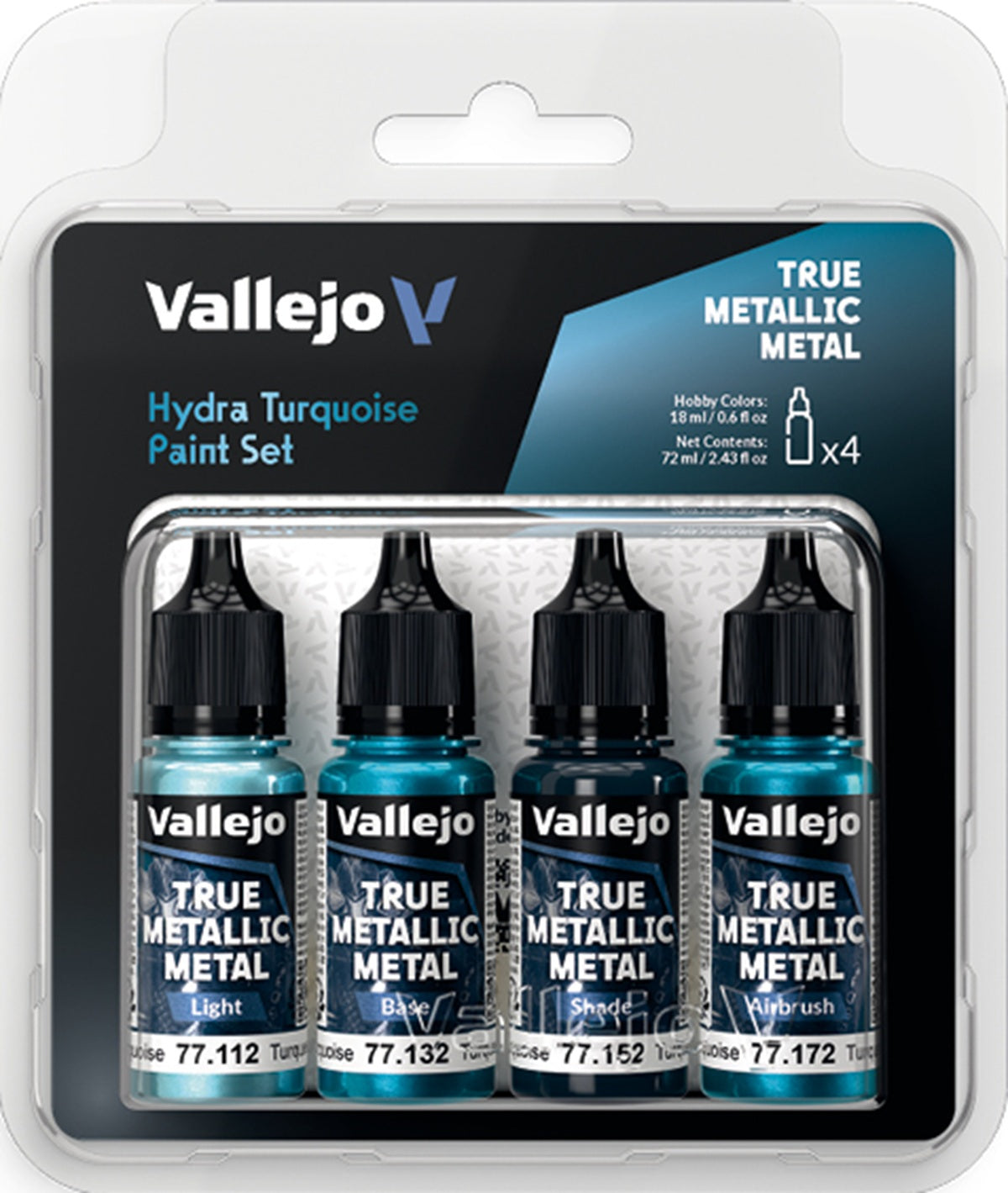 VALLEJO: TRUE METALLIC METAL HYDRA TURQUOISE PAINT SET (Pre-Order)