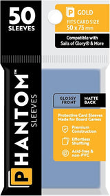 PHANTOM SLEEVES GLOSS/MATTE GOLD SIZE (50MM X 75MM) 50CT (Special Order)