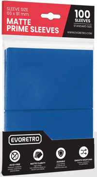 ER MATTE CARD SLEEVES STANDARD SIZE 66X91MM PETRO BLUE 100PK (Special Order)
