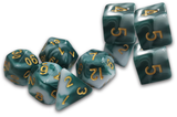 TRADITIONAL 9-DIE SET THRACIAN SMOKY SACRIFICE DICE (Special Order)