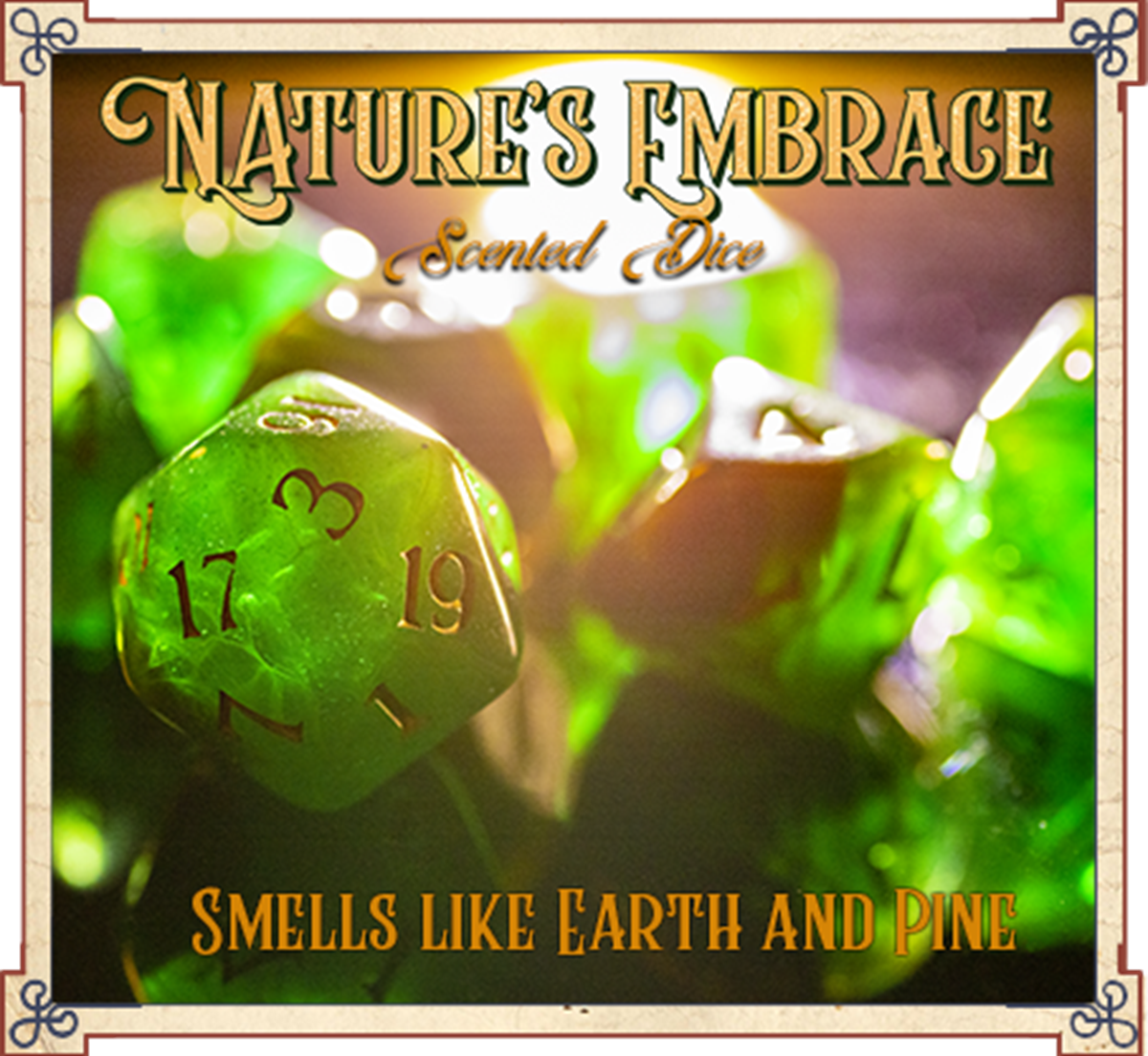 SCENTED DICE NATURE'S EMBRACE (Pre-Order)