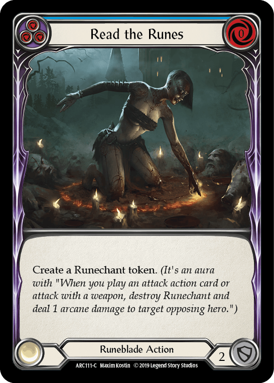 Read the Runes (Blue) [ARC111-C] (Arcane Rising) 1st Edition Normal - POKÉ JEUX