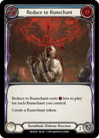 Reduce to Runechant (Blue) [ARC090-R] (Arcane Rising) 1st Edition Rainbow Foil - POKÉ JEUX