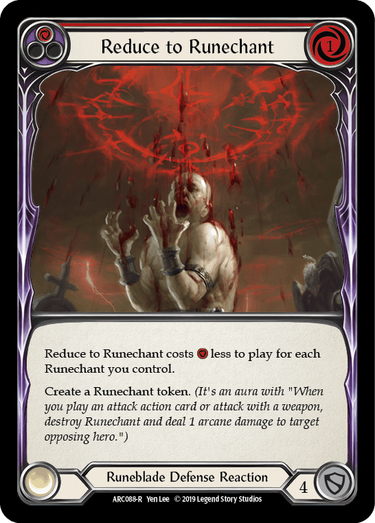 Reduce to Runechant (Red) [ARC088-R] (Arcane Rising) 1st Edition Normal - POKÉ JEUX
