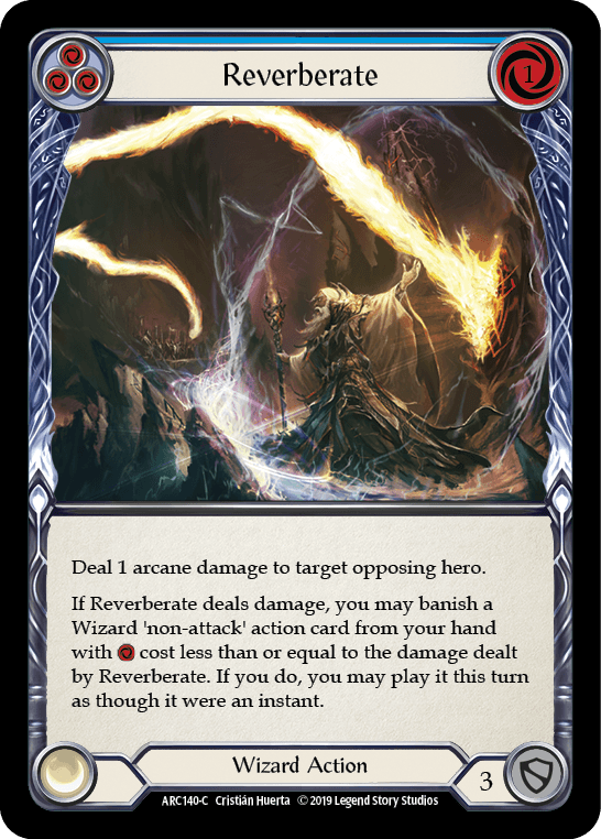 Reverberate (Blue) [ARC140-C] (Arcane Rising) 1st Edition Normal - POKÉ JEUX