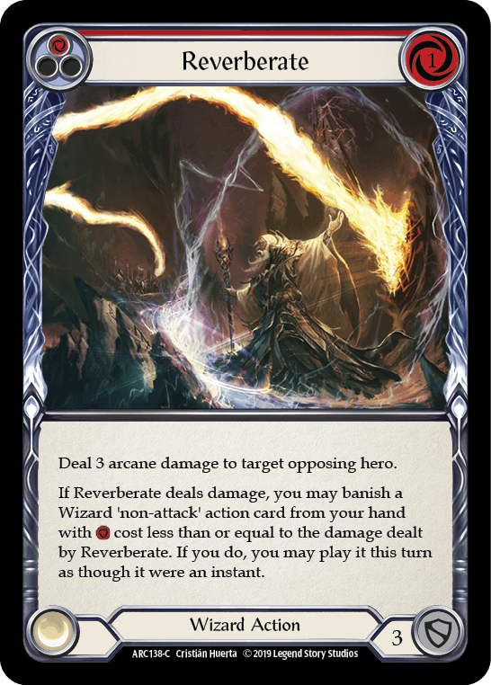 Reverberate (Red) [ARC138-C] (Arcane Rising) 1st Edition Normal - POKÉ JEUX