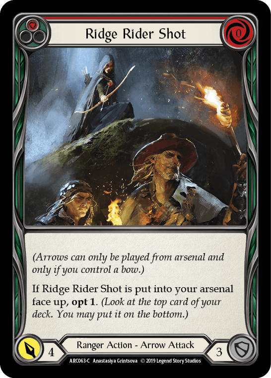 Ridge Rider Shot (Red) [ARC063-C] (Arcane Rising) 1st Edition Normal - POKÉ JEUX