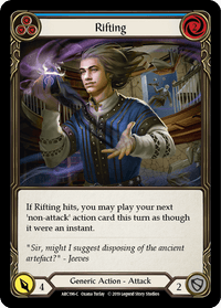 Rifting (Blue) [ARC196-C] (Arcane Rising) 1st Edition Rainbow Foil - POKÉ JEUX