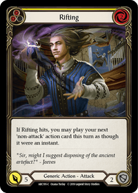 Rifting (Yellow) [ARC195-C] (Arcane Rising) 1st Edition Rainbow Foil - POKÉ JEUX