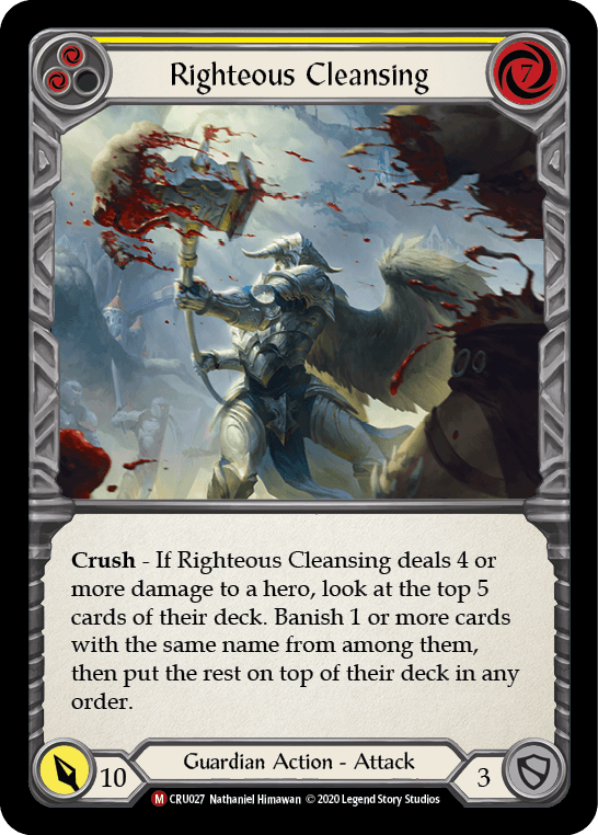 Righteous Cleansing [CRU027] (Crucible of War) 1st Edition Normal - POKÉ JEUX
