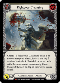 Righteous Cleansing [CRU027] (Crucible of War) 1st Edition Rainbow Foil - POKÉ JEUX