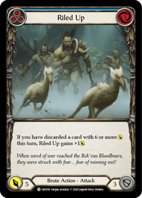 Riled Up (Blue) [CRU018] (Crucible of War) 1st Edition Normal - POKÉ JEUX