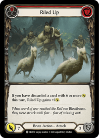 Riled Up (Red) [CRU016] (Crucible of War) 1st Edition Rainbow Foil - POKÉ JEUX