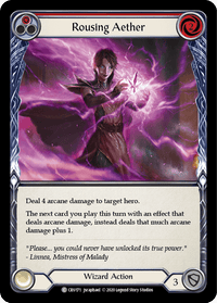 Rousing Aether (Red) [CRU171] (Crucible of War) 1st Edition Rainbow Foil - POKÉ JEUX