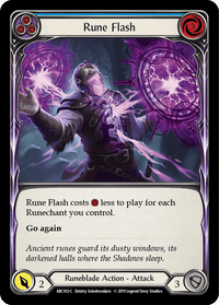 Rune Flash (Blue) [ARC102-C] (Arcane Rising) 1st Edition Rainbow Foil - POKÉ JEUX