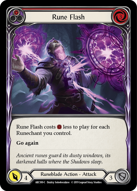 Rune Flash (Red) [ARC100-C] (Arcane Rising) 1st Edition Normal - POKÉ JEUX