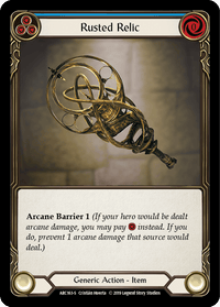 Rusted Relic [ARC163-S] (Arcane Rising) 1st Edition Normal - POKÉ JEUX