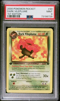 DARK VILEPLUME #30 1st Edition PSA 9 Cert #73198728
